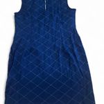 Navy blue plaid academia dress i Size 12 Photo 1