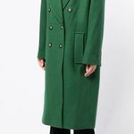 Michael Kors Mensy Double-Breasted Wool Blend Coat in Green, Size XL NEW Photo 2