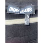 DKNY Womens Black With Leopard Long Puff Sleeve Size L. LTOP861 Photo 4