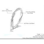 Boutique *NEW 14k‎ Gold Plated Sterling Simulated Diamond Eternity Band Ring, Size 7.5 Photo 6