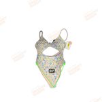 Gianni Bini New GB One Piece Swimsuit, Multicolor Floral, Neck Strap-Tie Small Photo 6