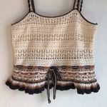 American Eagle Outfitters y2k Crochet Tank Top Front Tie Size Small Photo 1