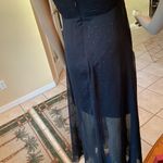 White House | Black Market WHBM Sleeveless Black Gown Photo 6