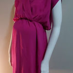 Asos Maternity Pink Wrap Top Dress (4) Pink Size undefined Photo 0