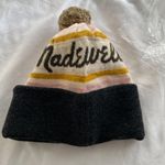 Madewell NWT  Retro Pom-Pom Beanie Winter Hat in Cloud Lining NI562 One Size Photo 3