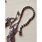 Panetta Earrings & Matching Necklace Set Silver Tone Crystal Bridal 90s Photo 8