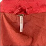 Free People  Flight Line Oversized Military Red Bomber Jacket Size XS Embroidered Photo 11