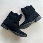 Vince Camuto  Fanti‎ Suede Slouch Boot Black Women Size 7M Ankle Booties Shoes Photo 4