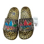 Adidas  adilette original slides slip on sandals cheetah print rainbow Sz 7 Photo 1
