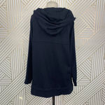 Johnny Was Calmè Metallic Stripe Zip-Up Hoodie in Black Size US XS Photo 6