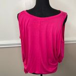 New Direction s Cold Shoulder Hot Pink Blouse Size Medium Photo 3