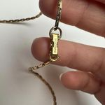 Swavorski Swarovski Crystal Signed Pave Heart Gold Tone Clear Necklace 16 3/4 Inch Photo 9