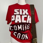 Delta Pro Weight Vintage Red Graphic T Shirt Photo 0