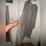 Bobeau  Striped Long Cardigan - Black and White Photo 4