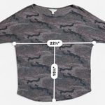 Market & Spruce Camo Print Soft Knit Top | Size Large Photo 2