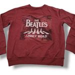 The Beatles Sweatshirt Size Small SM Abbey Road Graphic Print Floral Photo 0