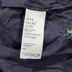 Topshop Lightweight Blue Embroidered Tassel Tank Top Women’s 10 Photo 1