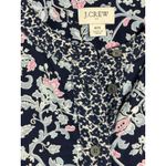 J.Crew Women's Floral Print MIDI Dress, Gorgeous Blue/Pink/Green, Cotton, XS Photo 5