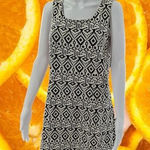 Attention BLACK and White‎ geometric Shape  Dress Size Large Photo 0
