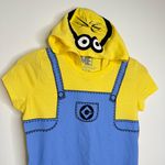 Despicable Me Minion Hooded Shirt Junior Sz Medium 7/9 Party Halloween Universal Yellow Photo 1
