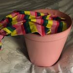 STAUD Host Pick NWT  Britt bag stripe rainbow pink Photo 3