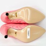 Gucci Matelasse Charlotte Pink Nappa Leather Logo Heel Pumps Size EU 36.5 Photo 6