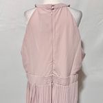 TFNC New Plus Pleated Chiffon Slit Maxi Bridesmaid Dress Pink Mink Size 18 Photo 13