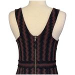 Maeve Anthropologie Meridian Midi Dress Side Slits Textured Chevron Modern Sz S Photo 8