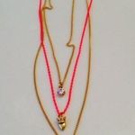 Juicy Couture NWOT Triple Charm Chain Necklace Photo 0
