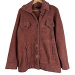 Tahari  Teddy Shirt Jacket Womens 2X Brown Textured Button Up Earthy Lagenlook Photo 0