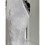Alya Francesca's Womens Dress Sz XS White Eyelash Lace Fit and Flare High Neck Photo 6