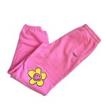 Sami Ryan x Smiley Bright Pink Sweatpants, Size Large, NEW no tags Display Photo 2