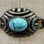 Silver tone turquoise blue hip belt Photo 3