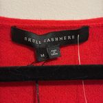 Skull Cashmere Red  Slashed Sleeve sweater C49 Photo 6