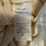 Quince  100% organic cotton gauze straight leg pants vintage cream size Large Photo 6
