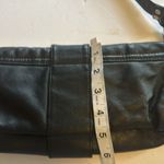 wilson's leather WILSON BLACK LEATHER SHOULDER BAG SILVER BUCKLE IN FRONTONE ZIPPER INSIDE Photo 6