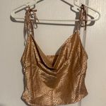 SheIn  Satin Tie-Shoulder Cowl Neck Top Photo 0