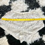 Sequin‎ Micro Mini Shorts, Festival Clubwear Rave Glam Medium 2000s Y2K Gray Photo 4