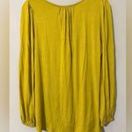 Allie Rose  small women's pear green lace pullover blouse lace detail longsleeve Photo 9