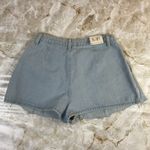 Angel Kiss Skort Pleated Denim Mini Skirt Shorts Raw Hem Light Wash Size 5/27 Photo 1