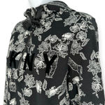 DKNY Sport | Small | Women's Sumatra Tiger and Flower Print Half-Zip Hoodie Photo 7