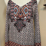 Sweet Wanderer  Multicolor Geometric Blouse Photo 0