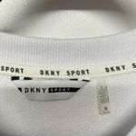 DKNY  Sport Logo Patch Sneaker Dress White Sweatshirt Size Small NEW Casual Photo 3