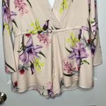 L'Atiste Medium Long Sleeve Floral Print Romper V Photo 2