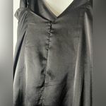 Cotton Candy LA Black Satin Asymmetrical Dress Large Photo 5