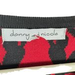 Danny & Nicole Red Black 3/4 Sleeve Round Neck Sweater Sheath Dress Size M Photo 3