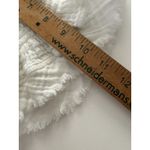 Natural Life  Cotton Gauze Shirt L/ XL White Raw Edge Off Shoulder Boho Coastal Photo 13