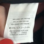 Madewell Checked Linen Blend Open Kimono Sleeve Black White Grid Print XXS Photo 4