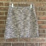 Loft Chic Black and Gray Tweed Pencil Skirt with Fringe detail Photo 1