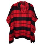 Treasure & Bond Buffalo check plaid hooded zip up cape with pockets Photo 1